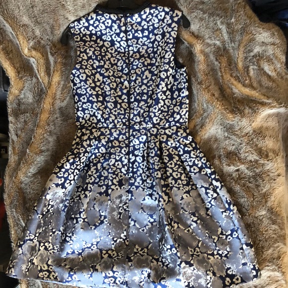 Badgley mischka purple Tayla leopard print dress - Picture 2 of 4